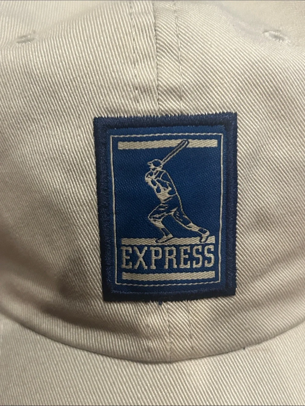 Round Rock Express Khaki Baseball Cap O/S Blue Patch America’s Pastime Read